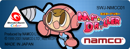 Mr. Driller logo for WonderSwan Color